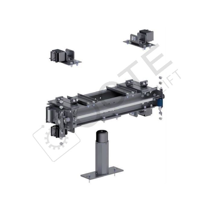 Traverse basse pour guide rond jusqu'à 400 kg et 0,63 m/s