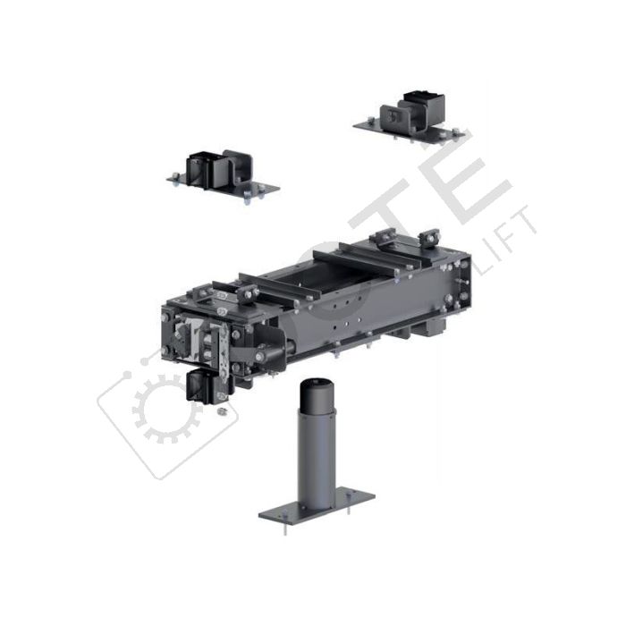 Traverse basse pour guide rond jusqu'à 630 kg et 1 m/s