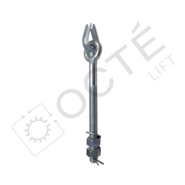 Piton à œil rond M16 lg. 150 mm pour câble Ø11 avec cosse-cœur