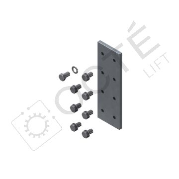 Eclisse taraudée pour guide 89x62x16