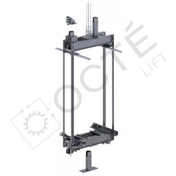 KIT étrier pour guide rond prise amortie jusqu'à 630 kg et 1 m/s