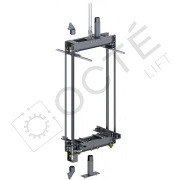 IT étrier pour guide T jusqu'à 630 kg et 1 m/s