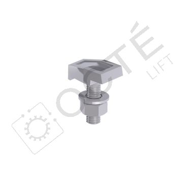 Boulons crapauds N°4 M16 acier brut avec écrou (x20)