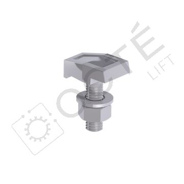 Boulons crapauds N°3 M14 acier brut avec écrou (x30)