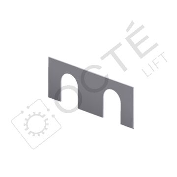 Cale de guide ép. 1 mm T50 fraisé (x50)