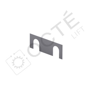 Cale de guide T45 double fourche ép. 1 mm pour crapauds (x50)