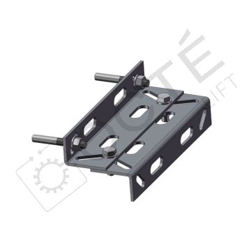 Attache guide cabine type cornière pour GT de 75 x 62 x 10 mm et 89 x 62 x 16 mm