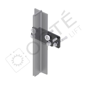 Attache guide cabine type plaque goujonnée pour GT de 75 x 62 x 10 mm