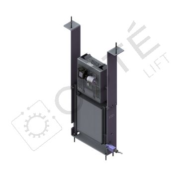 Tendeur support de limiteur LK200 & capot (sans câble) EN81-20