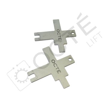 Bloque porte métallique pour porte coulissante (x2)