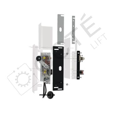 Kit subst. serrure ferronnerie int. gaine D dév. perp. biseauté