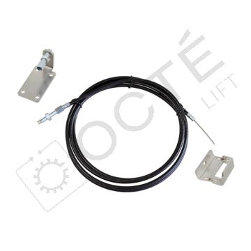 KIT.14-2 Kit de fixation câble déverrouillage d'urgence serrure en cuvette (2m)