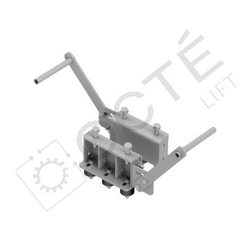 Support de fixation sur plots d'isolation pour poulies sur paliers Ø 300 à 600 mm