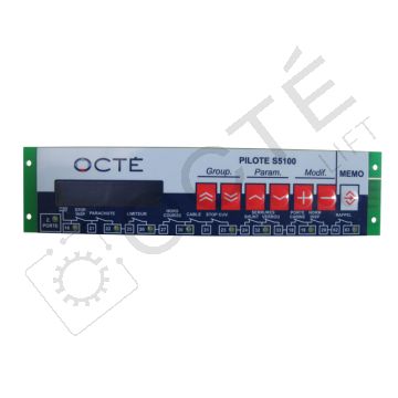 Pilote/Équipage Carte visu et paramétrage avec LED