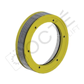 MOSAR MOD Poulie de traction Ø400 4x10mm, pas 17, gorges V35° sous taille 97°