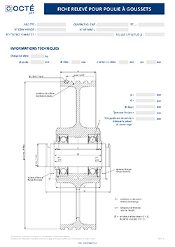 Poulies de renvoi &agrave; gousset