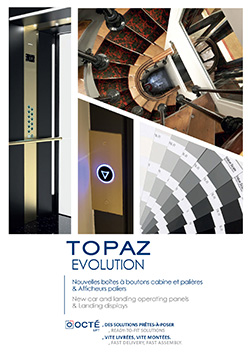 Bo&icirc;tes &agrave; boutons cabine et pali&egrave;res et afficheurs paliers 